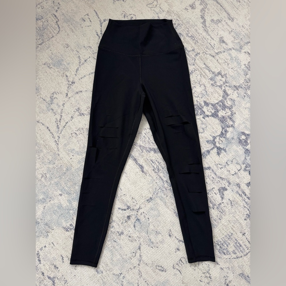 ALO warrior Yoga Black High-Waist Leggings